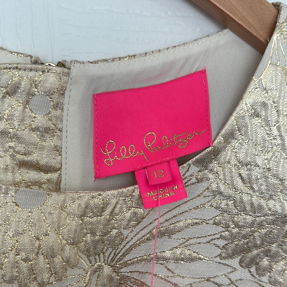 Lilly Pulitzer Ailani Gold Floral Dress - Picture 4 of 15